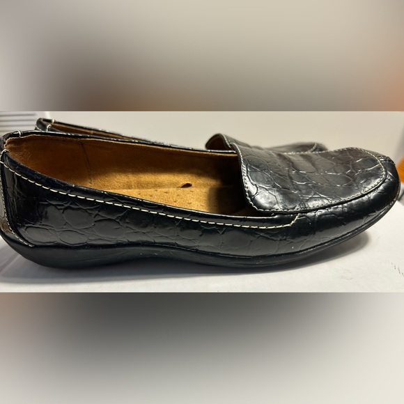 Natural Soul Black Croc-Embossed Flats 7M - Picture 4 of 7